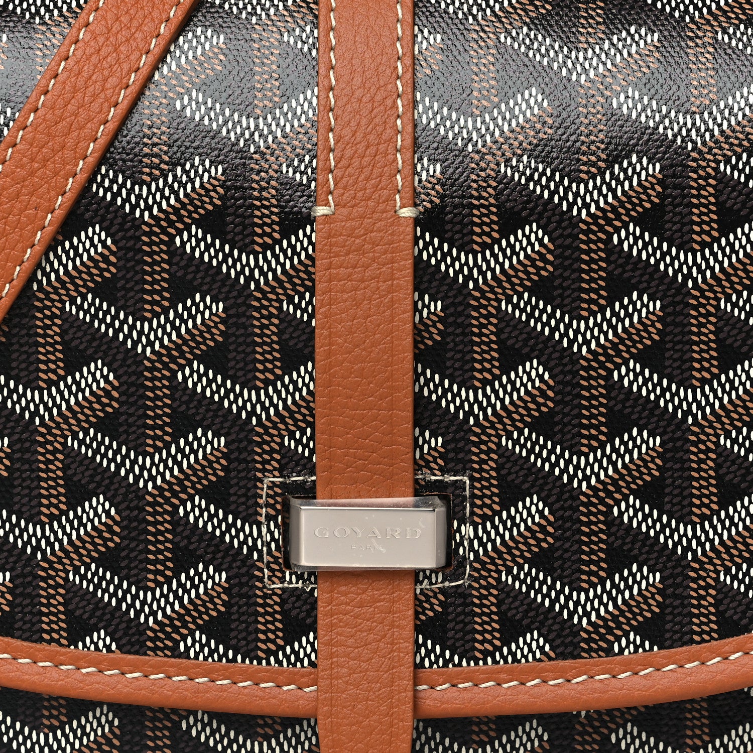 Goyard Goyardine Belvedere II PM Messenger Bag Black Gold 7 of 9