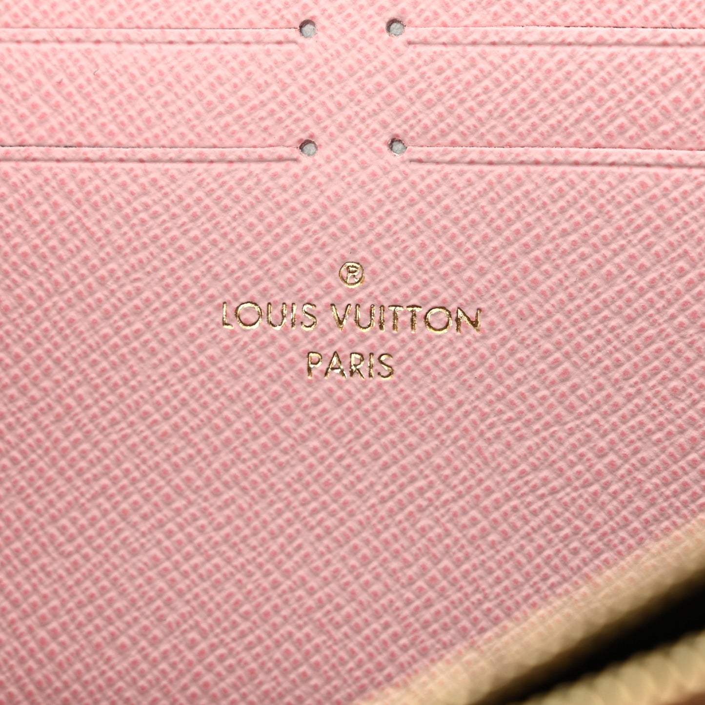 Damier Ebene Clemence Wallet Rose Ballerine