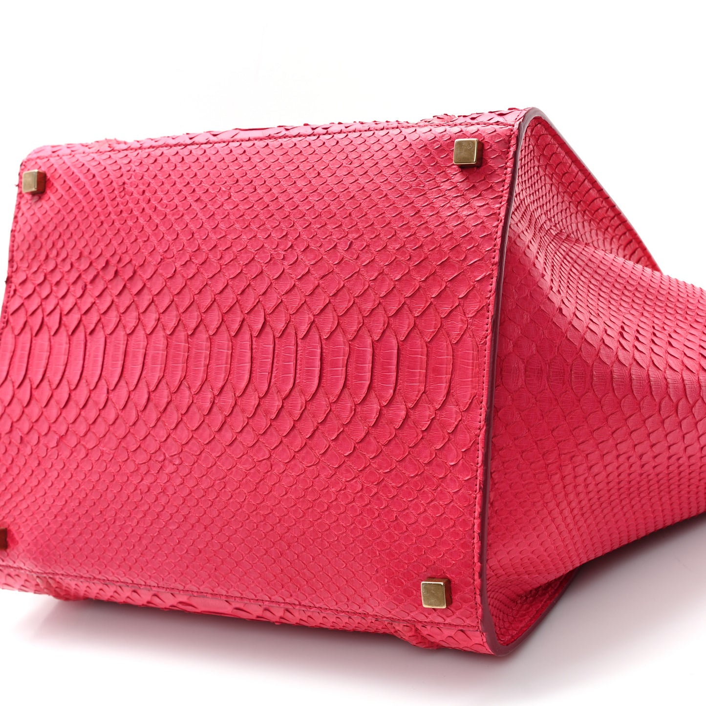 Snakeskin Medium Phantom Luggage Fushia