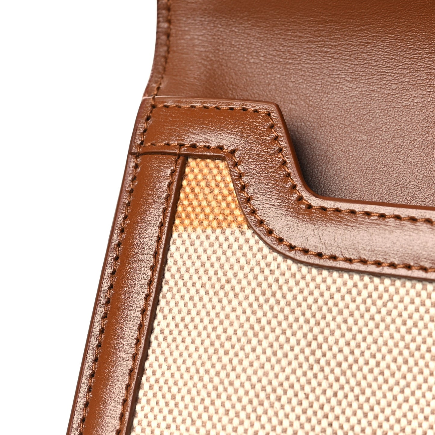 Canvas Uptown Pouch Natural Beige Brick