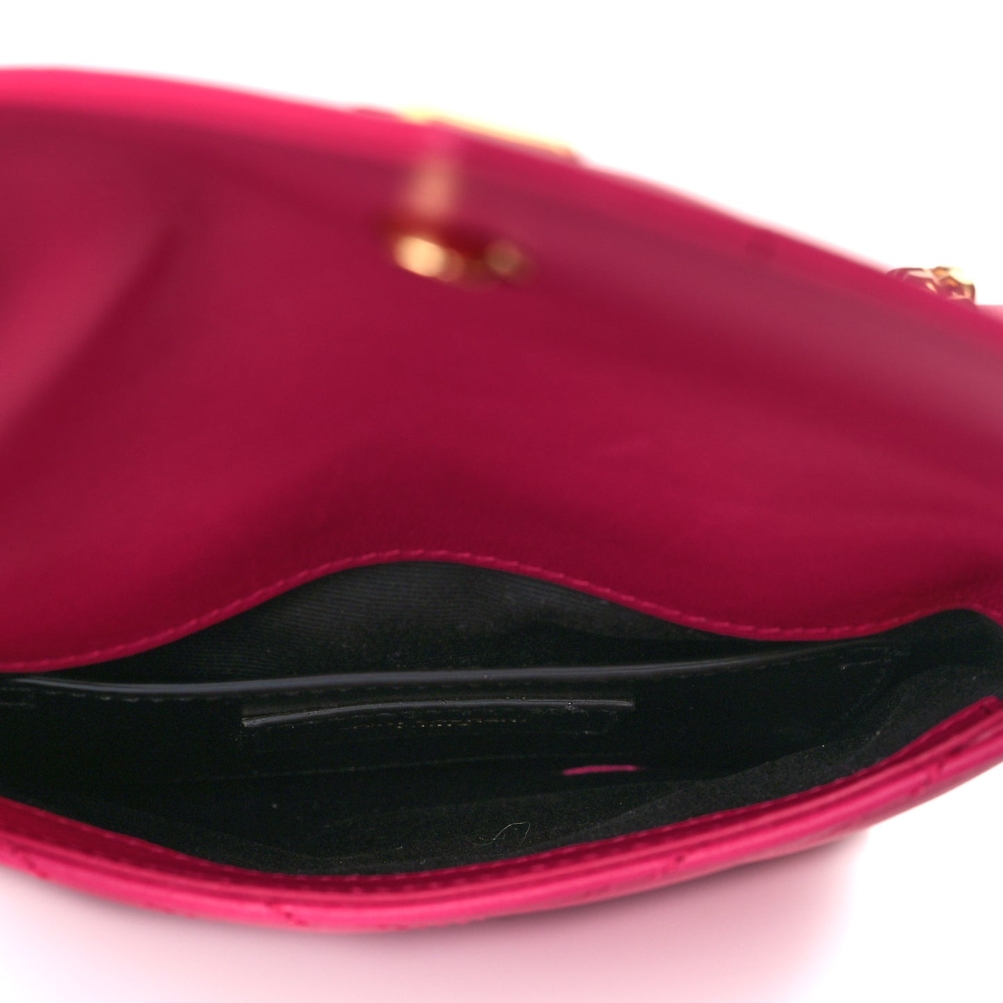 Lambskin Quilted Double Flap Bag Pink