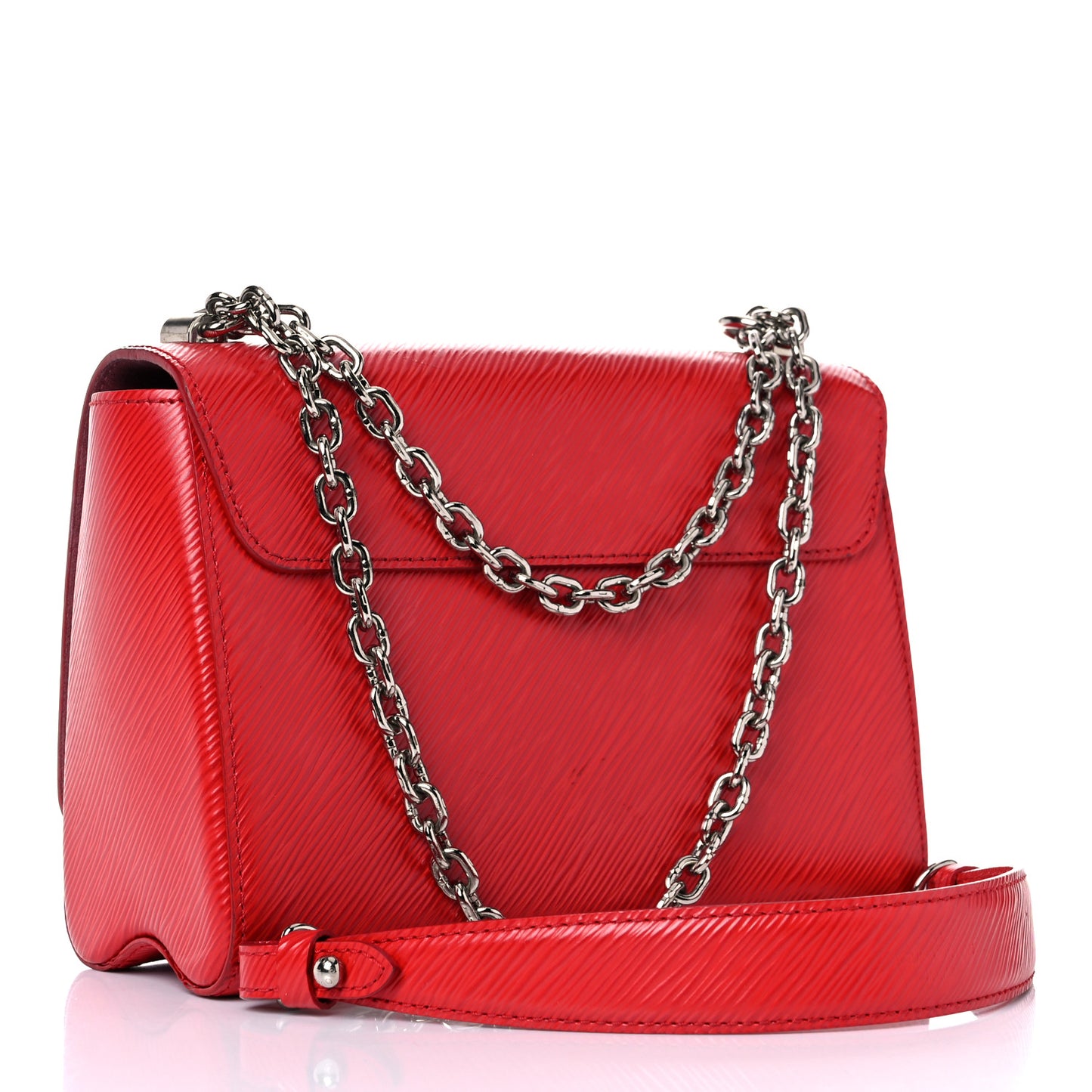 Epi Twist Shoulder Bag MM Coquelicot