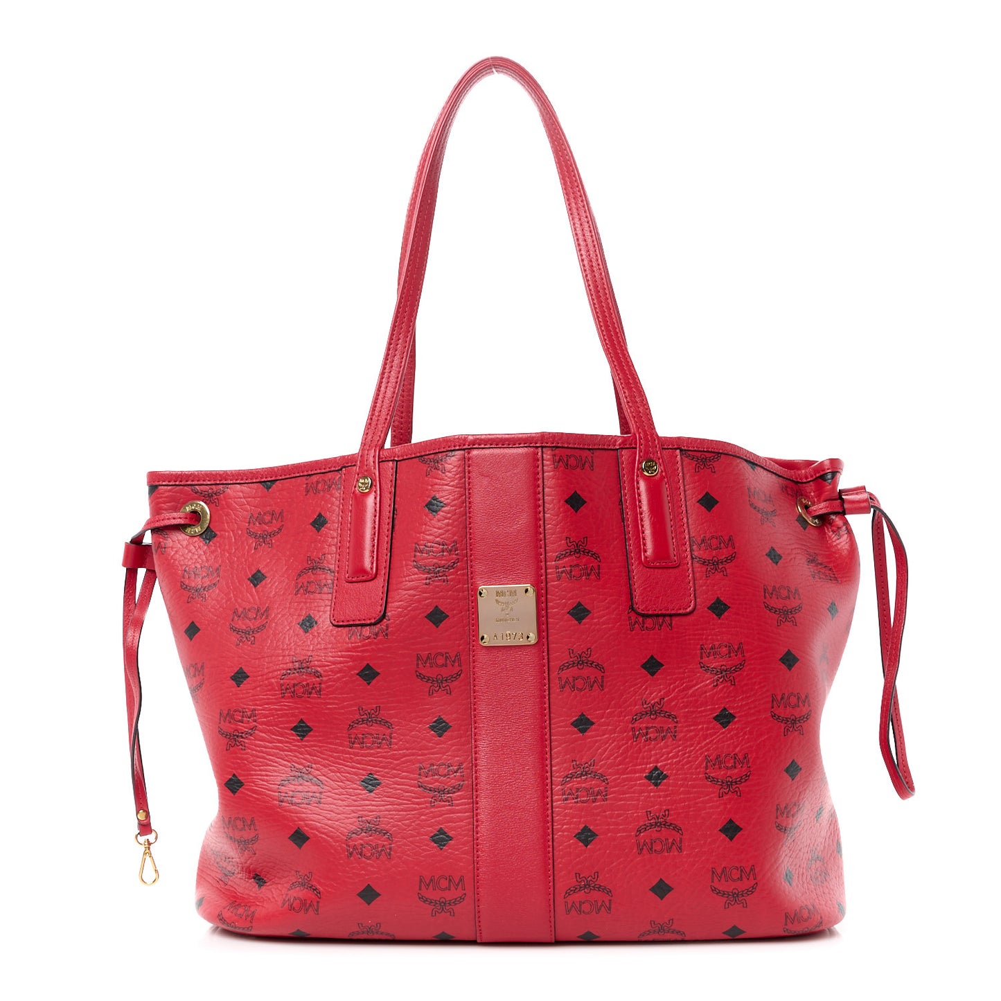 Visetos Medium Liz Reversible Shopper Tote Ruby Red