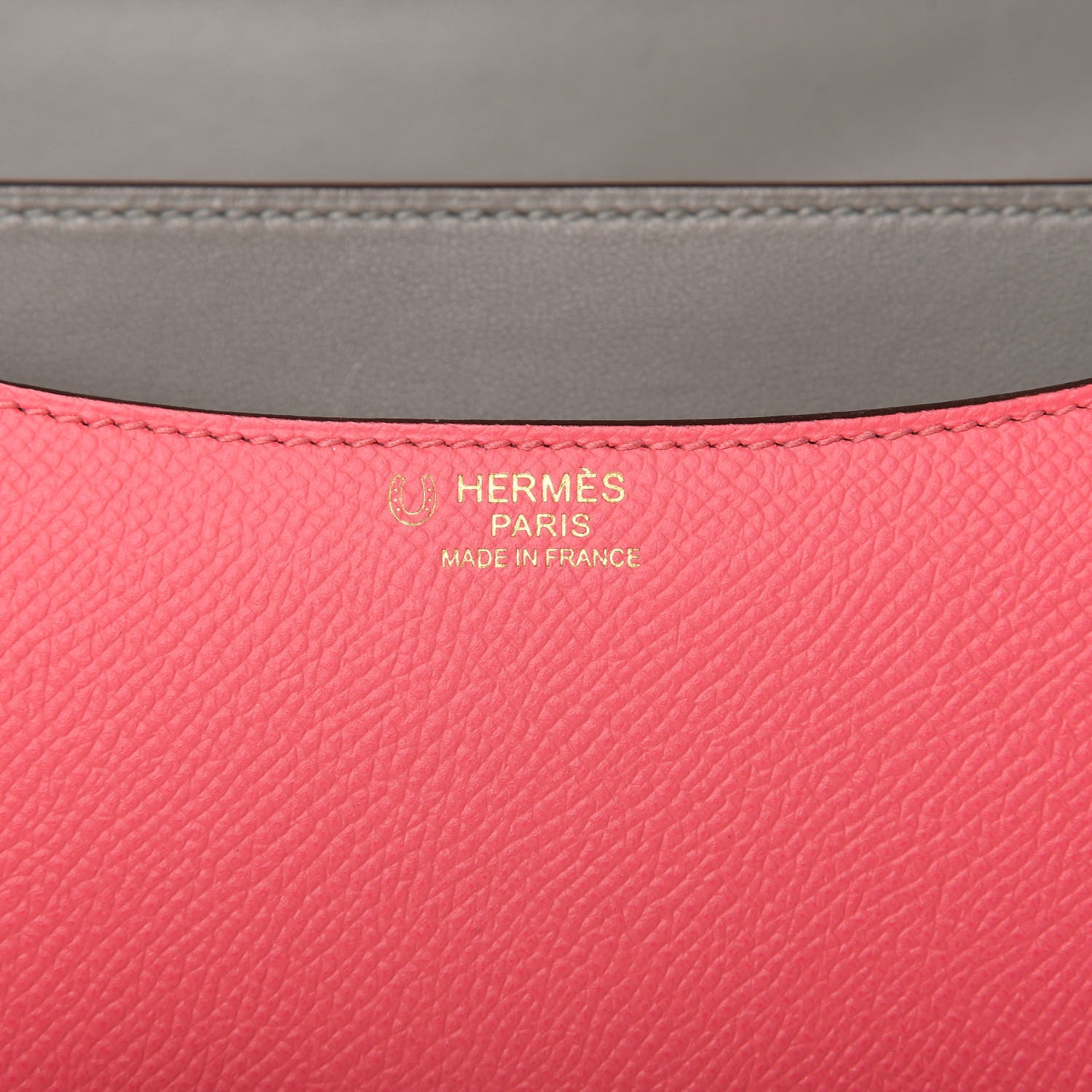 Hermes Epsom Horseshoe Constance 24 Rose Azalee Gris Mouette 6 of 10