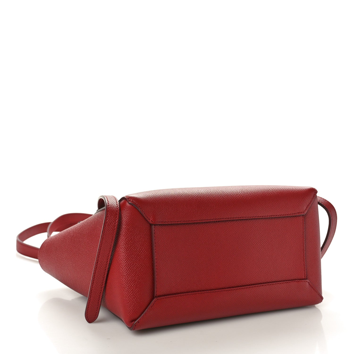 Celine Grained Calfskin Micro Belt Bag Ruby 4 of 9