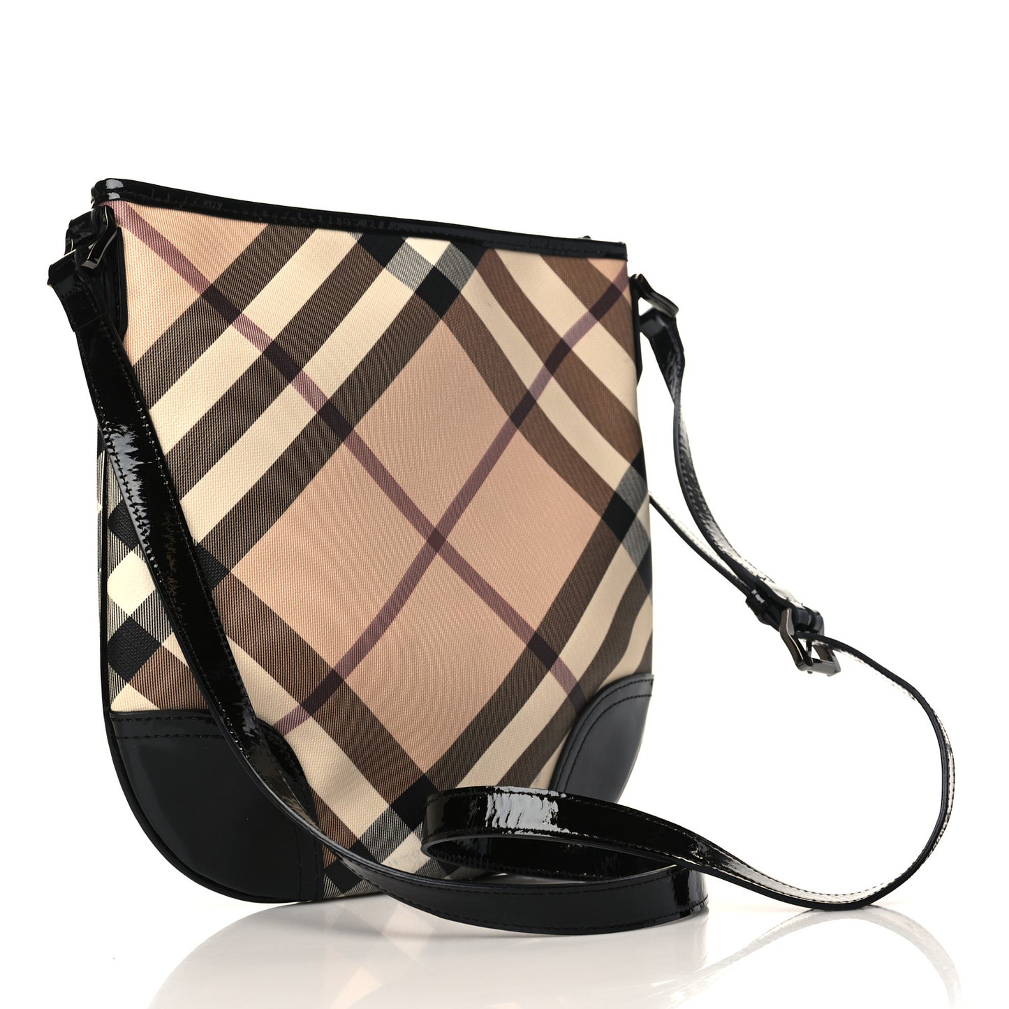 Supernova Check Small Dryden Crossbody Bag Black