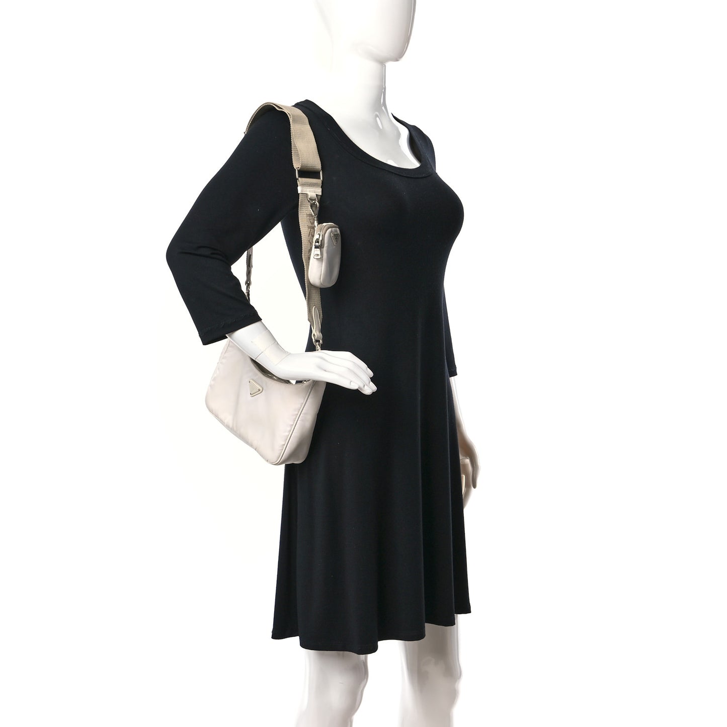 Nylon Re-Edition 2005 Shoulder Bag White