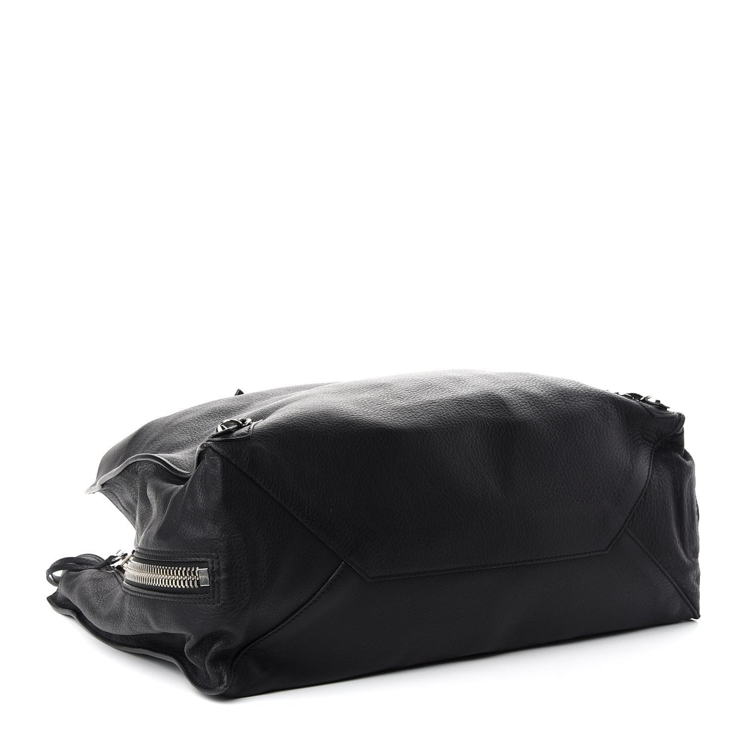 Supple Calfskin Papier A4 Zip Around Tote Black