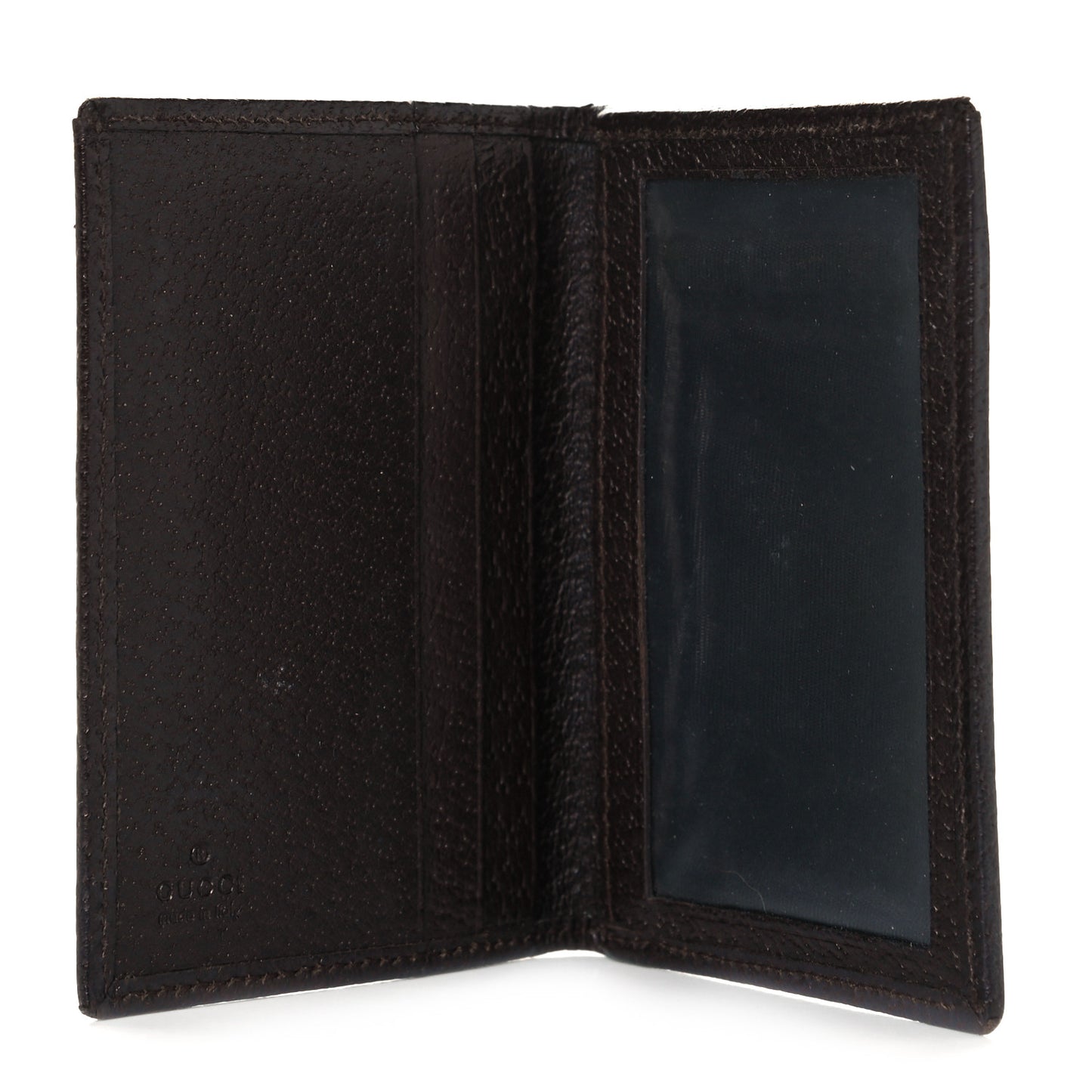 GG Monogram Bi-Fold Wallet Dark Brown