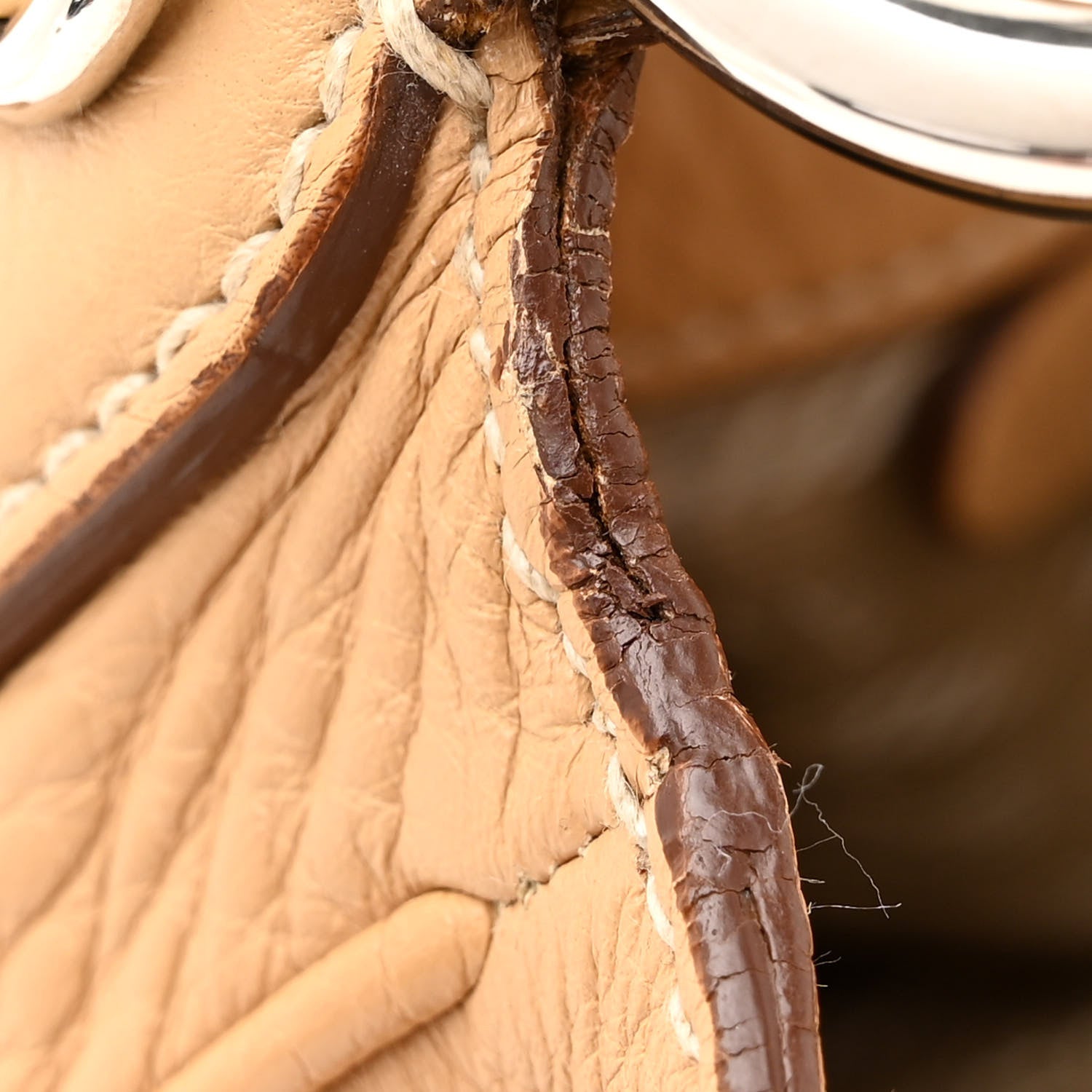 Prada Vitello Daino Side Pocket Flap Hobo Sabbia 10 of 16