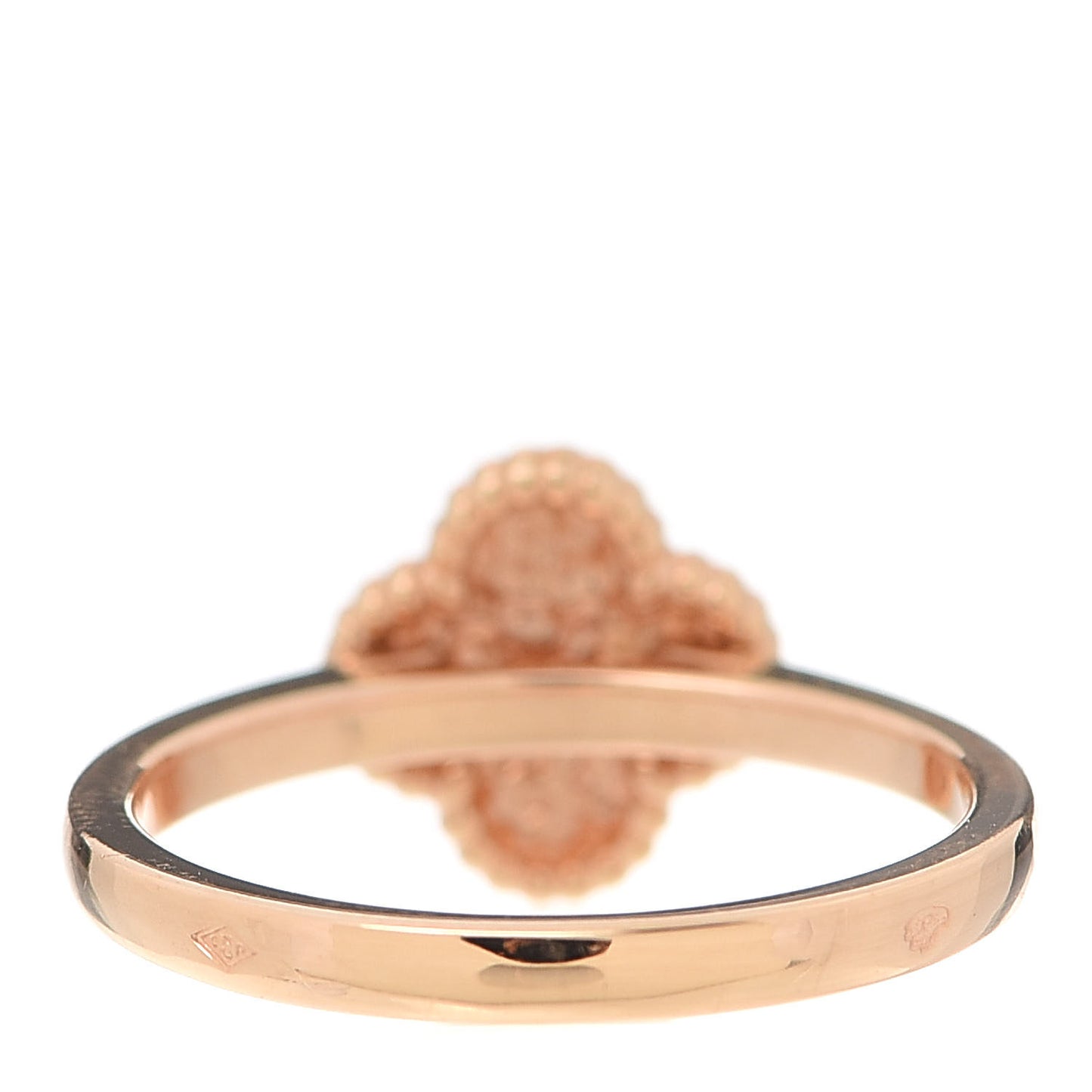 18K Rose Gold Sweet Alhambra Ring 50 5.5