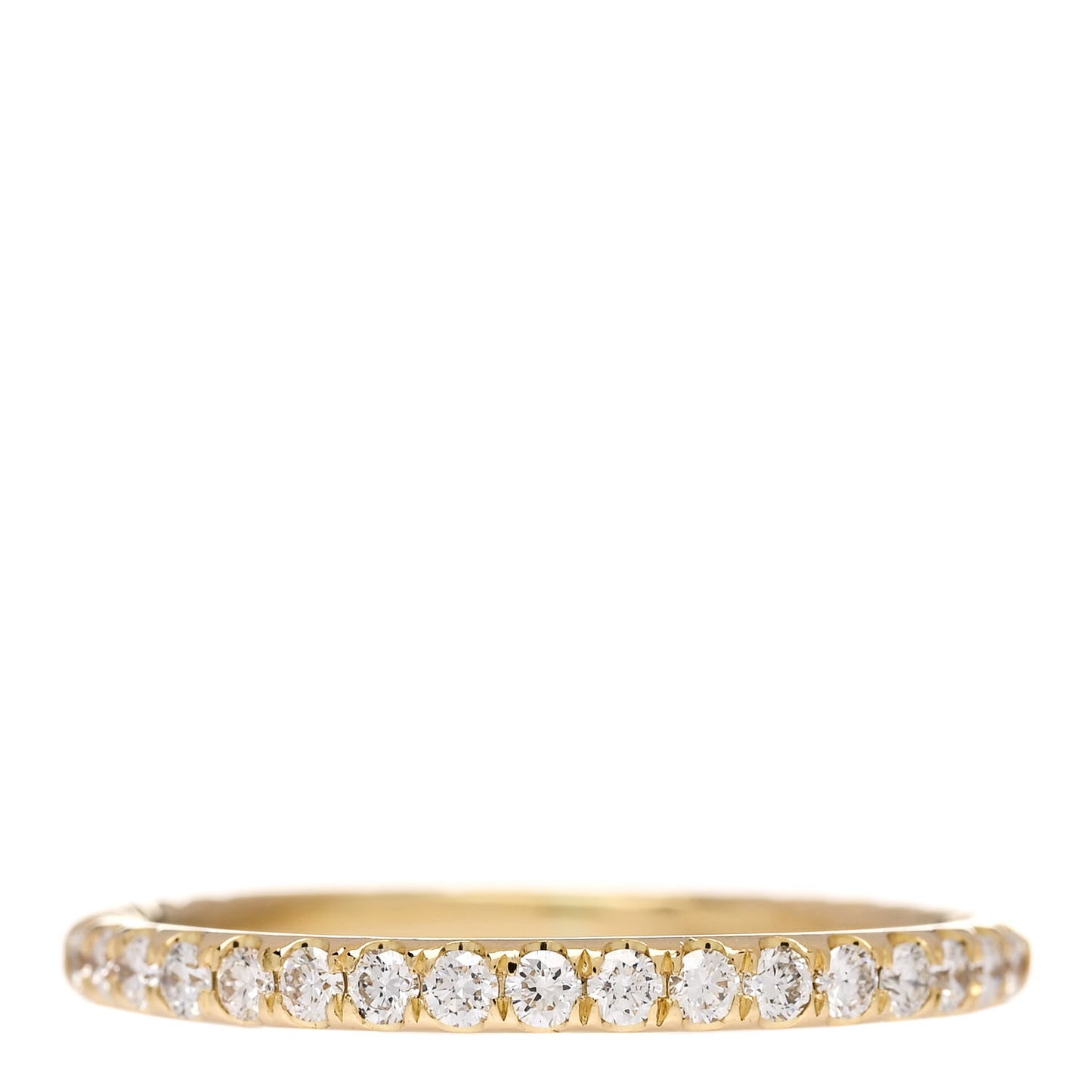 18K Yellow Gold Diamond 2mm Cable Collectibles Band Ring 60 9