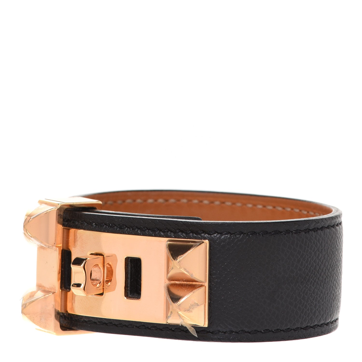 Hermes Epsom Collier de Chien CDC 24 Bracelet T2 Black 1 of 6