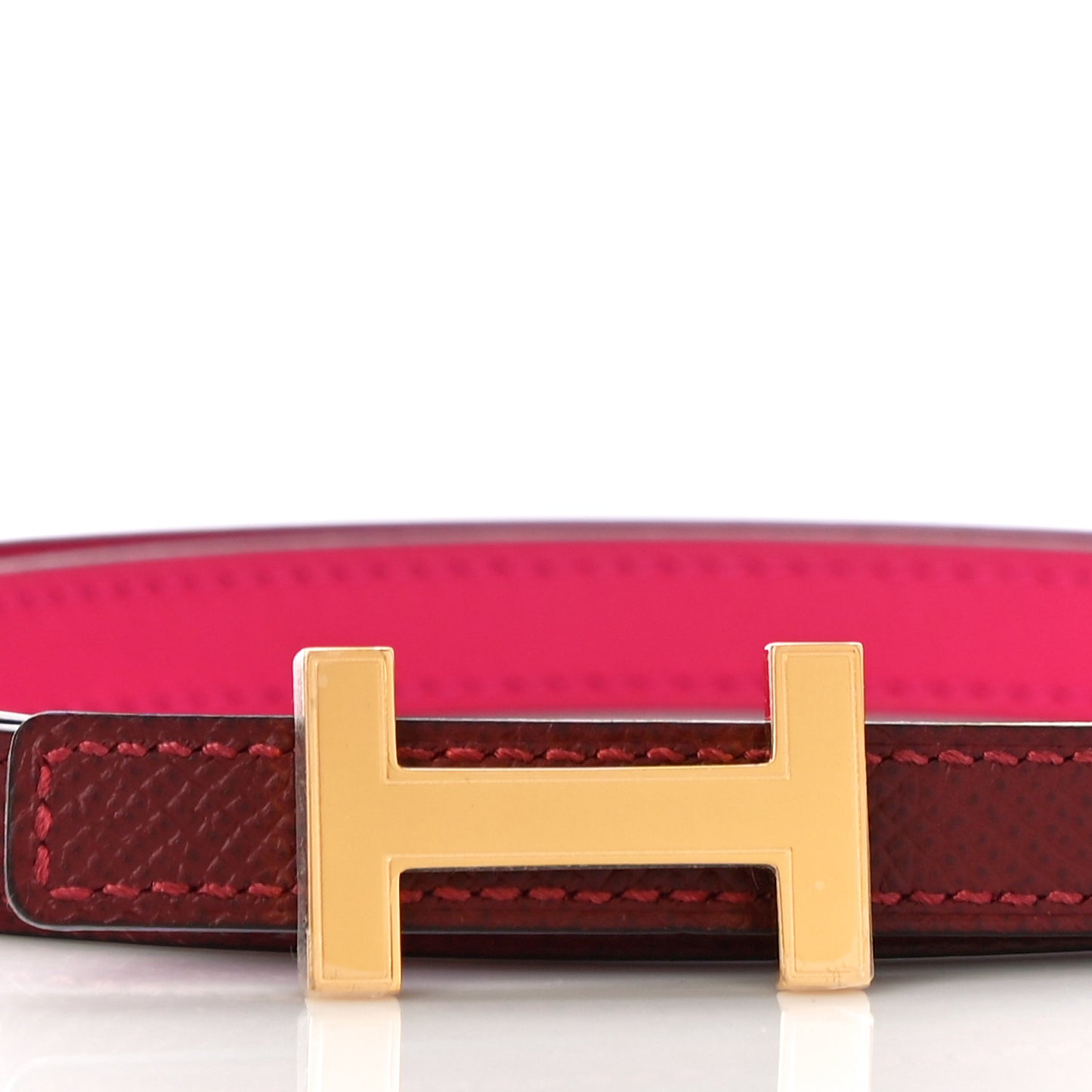 Swift Epsom 13mm Focus Belt 80 Rouge H Rose Mexico