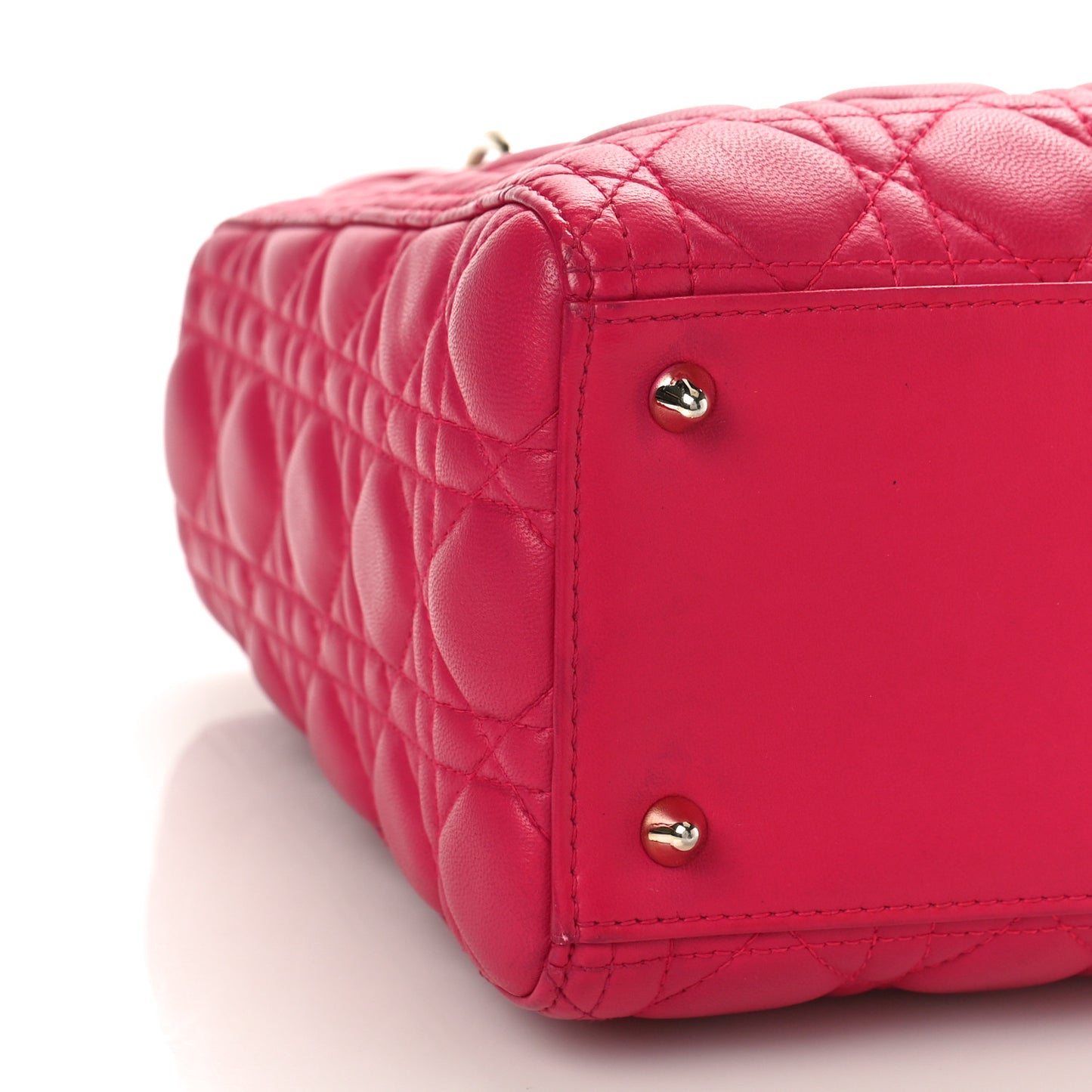 Lambskin Cannage Medium Lady Dior Pink