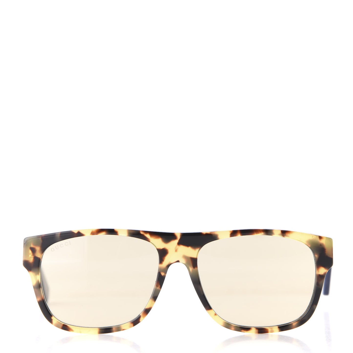 Acetate Square Frame Web Sunglasses GG0341S Tortoise
