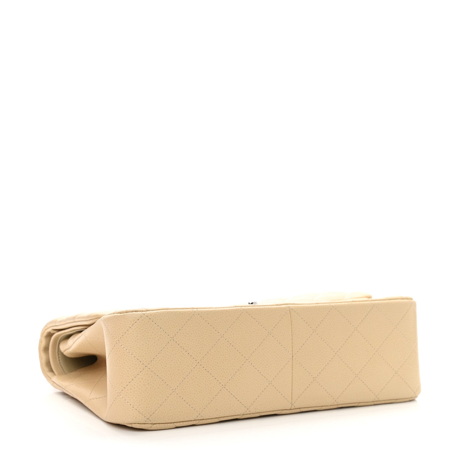 Chanel Caviar Quilted Jumbo Double Flap Light Beige 4 of 14