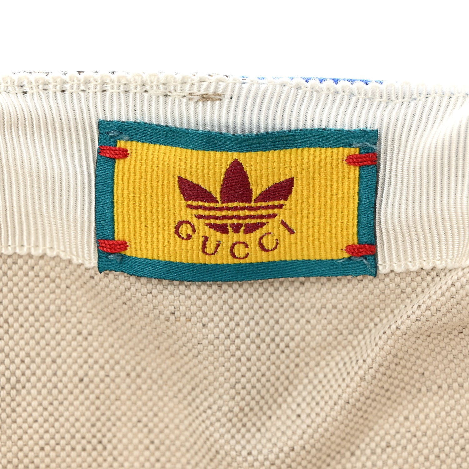 Gucci X ADIDAS GG Supreme Monogram Double Sided Baseball Hat M Blue Beige 8 of 13