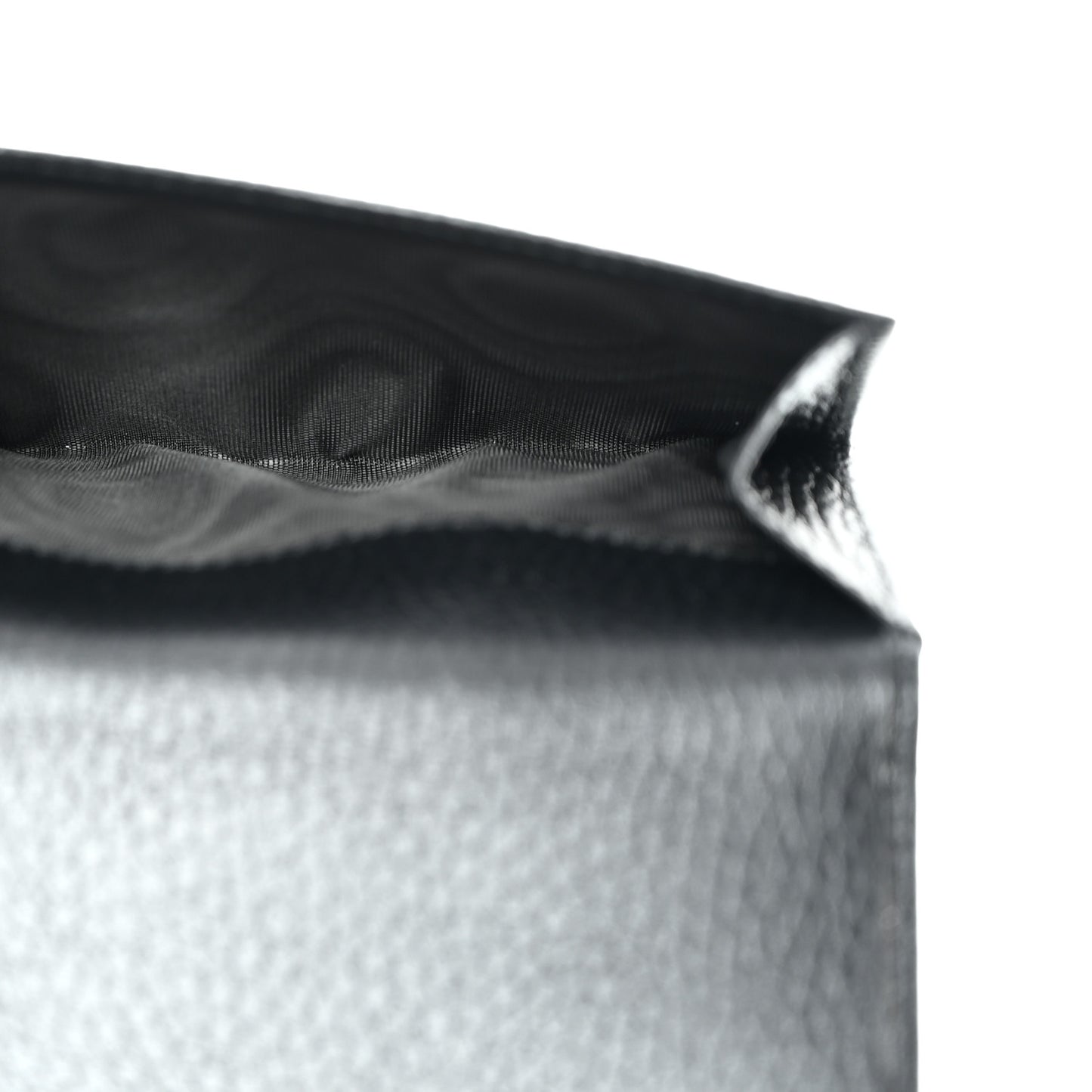Dollar Calfskin Interlocking G French Wallet Black