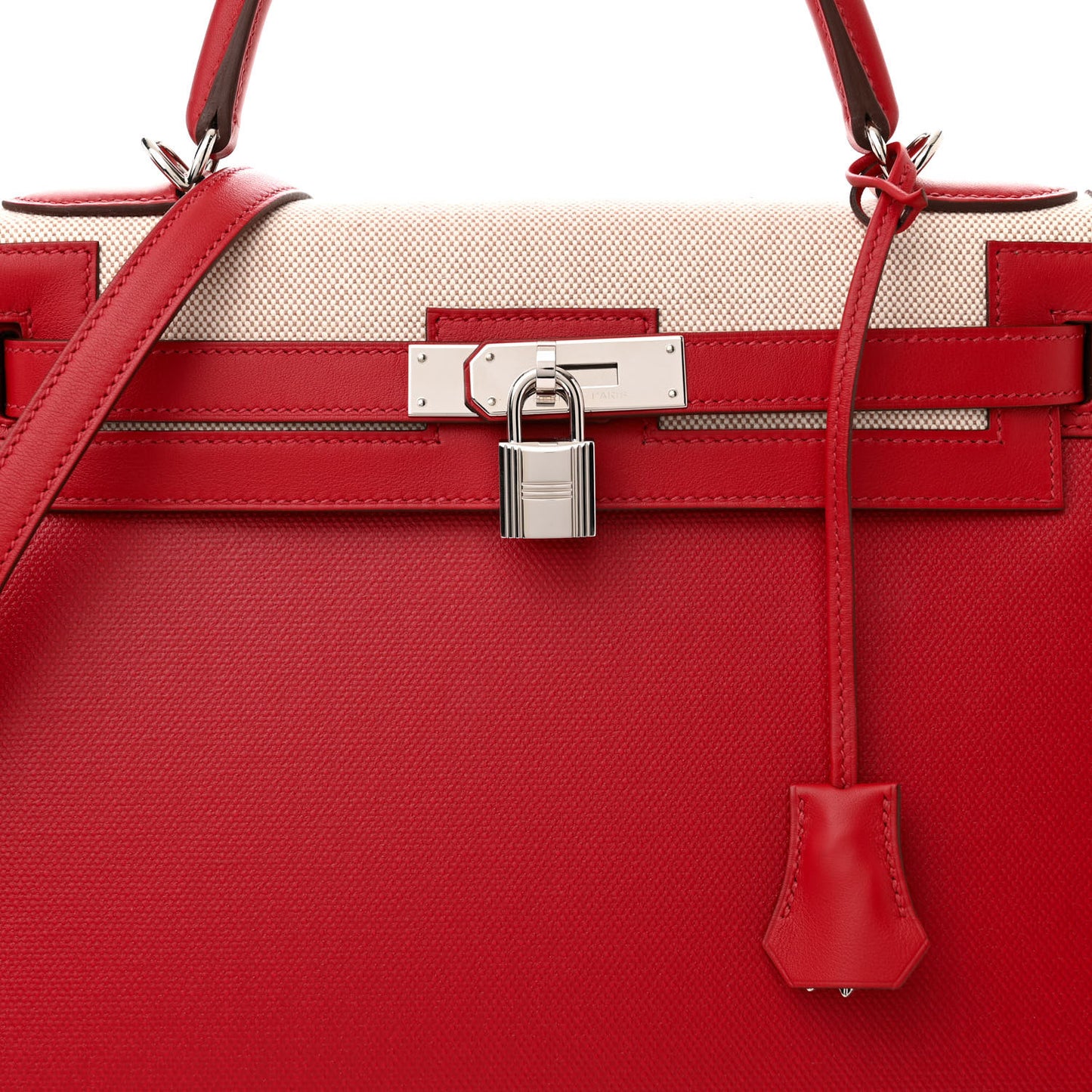 Berline Toile Swift Kelly Sellier 32 Rouge Piment Ecru