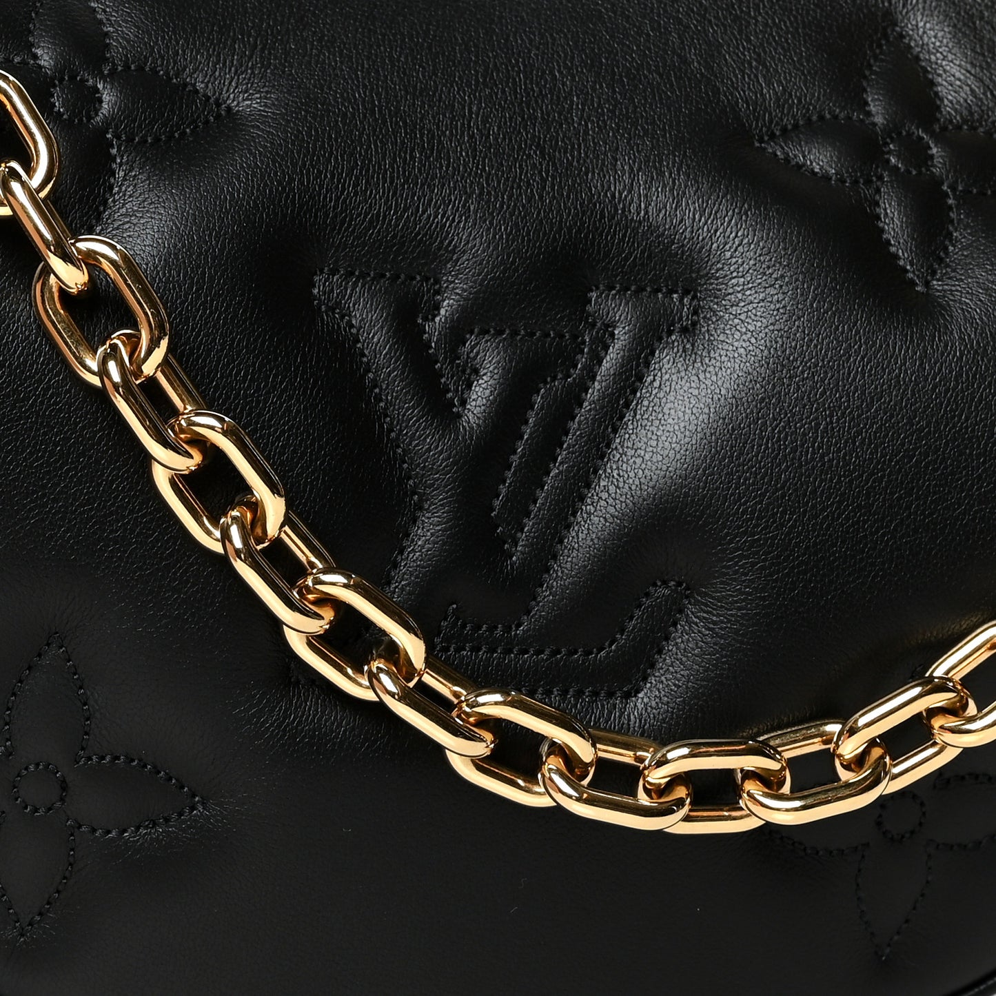 Calfskin Bubblegram Over The Moon Black