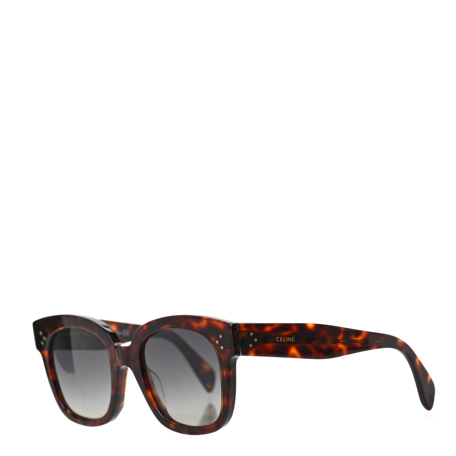Celine Acetate Polarized Oversized Sunglasses CL4055FN Tortoise 1 of 6