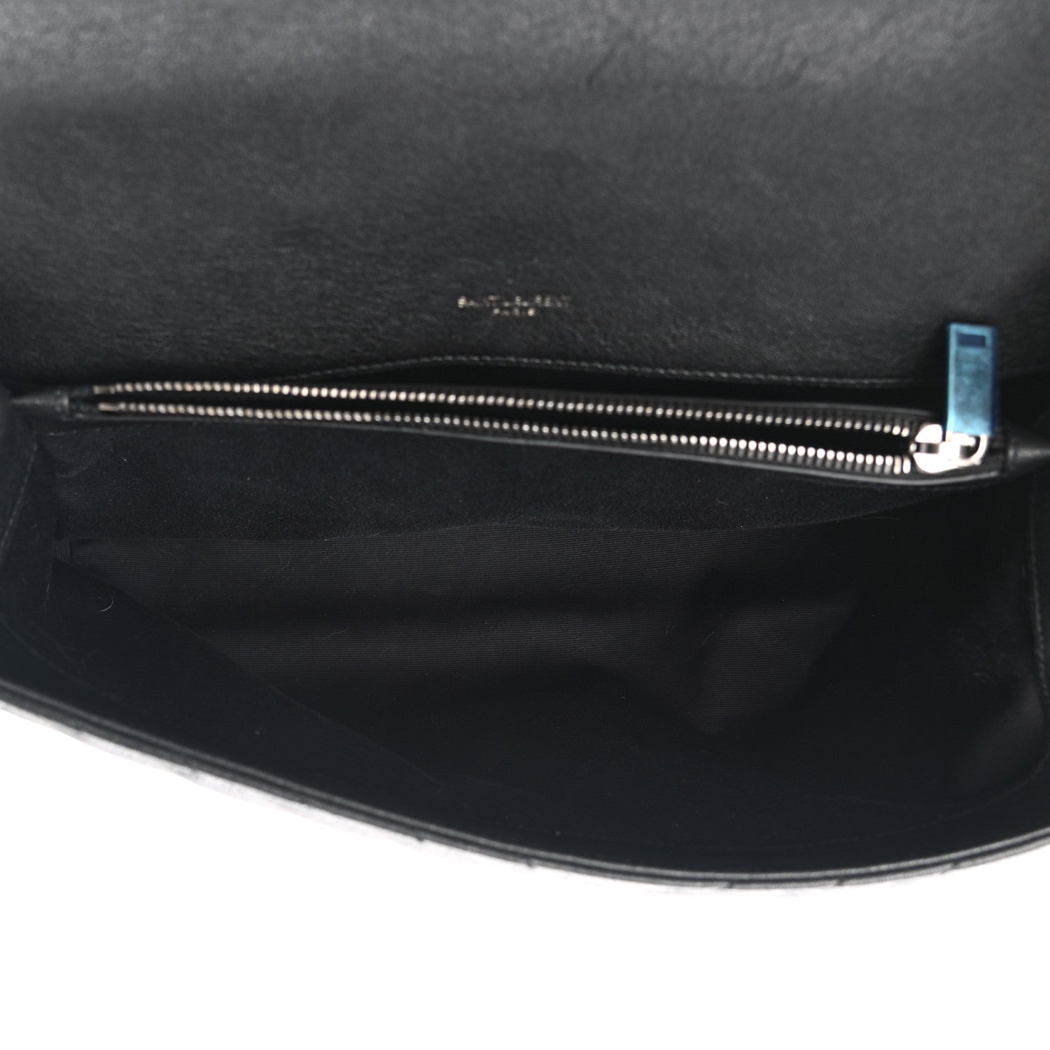 Saint Laurent Sheepskin Matelasse Chevron Monogram Large College Satchel Black 5 of 11