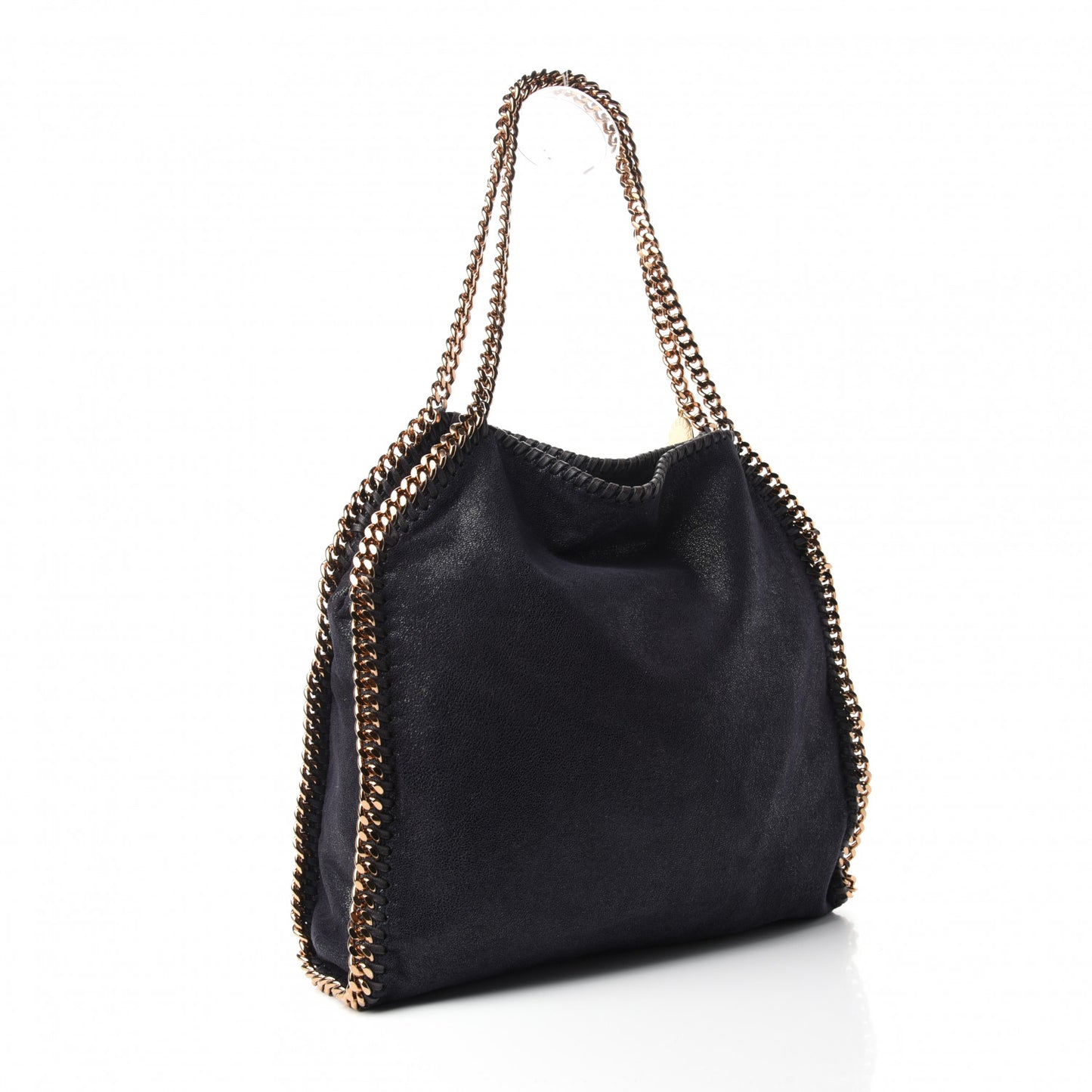 Shaggy Deer Small Falabella Tote Navy