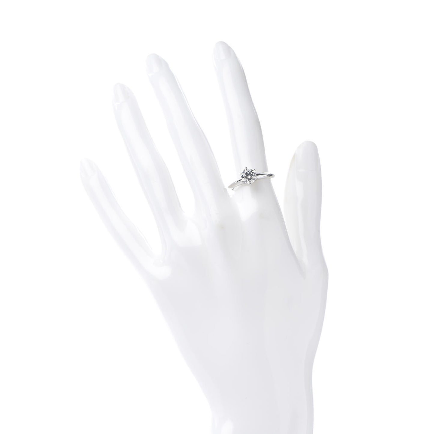 Platinum Diamond 1.00ct Solitaire Engagement Ring 53 6.5
