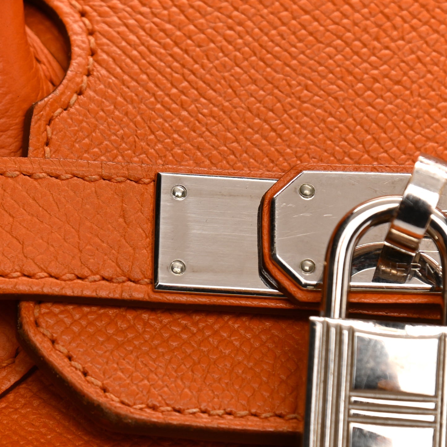 Epsom Birkin 30 Orange