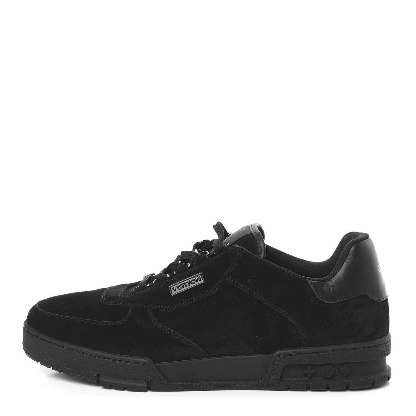 Suede Uniform Sneakers 9.5 Black