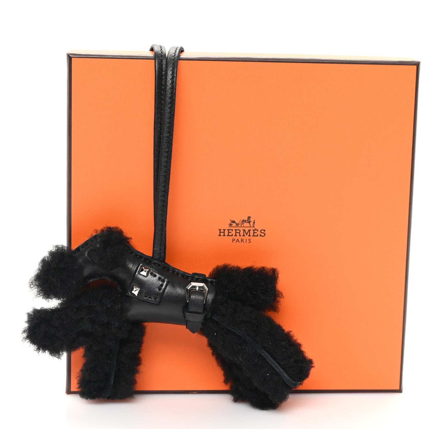 Milo Lambskin Shearling Budy Punk Charm Black