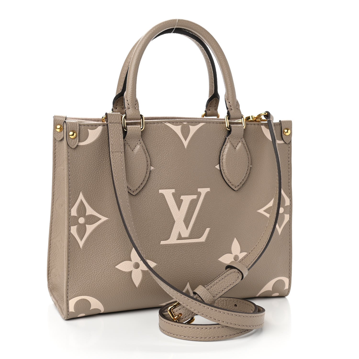 Louis Vuitton Empreinte Monogram Giant Onthego PM Tourterelle Creme 4 of 10