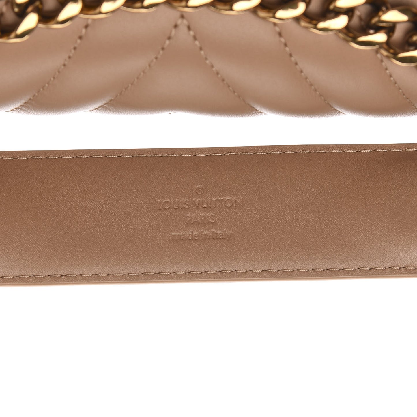Calfskin New Wave Chain MM Noisette