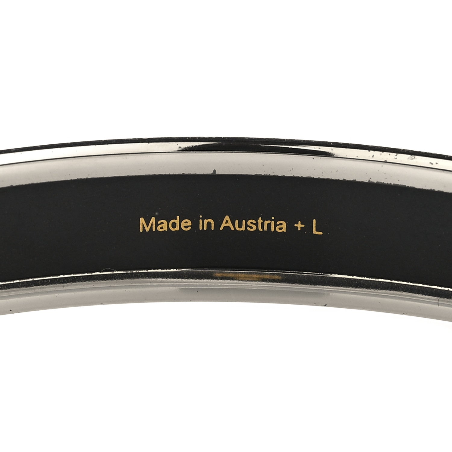 Hermes Enamel Printed Narrow Dreamcatchers Bracelet 70 Black 5 of 6