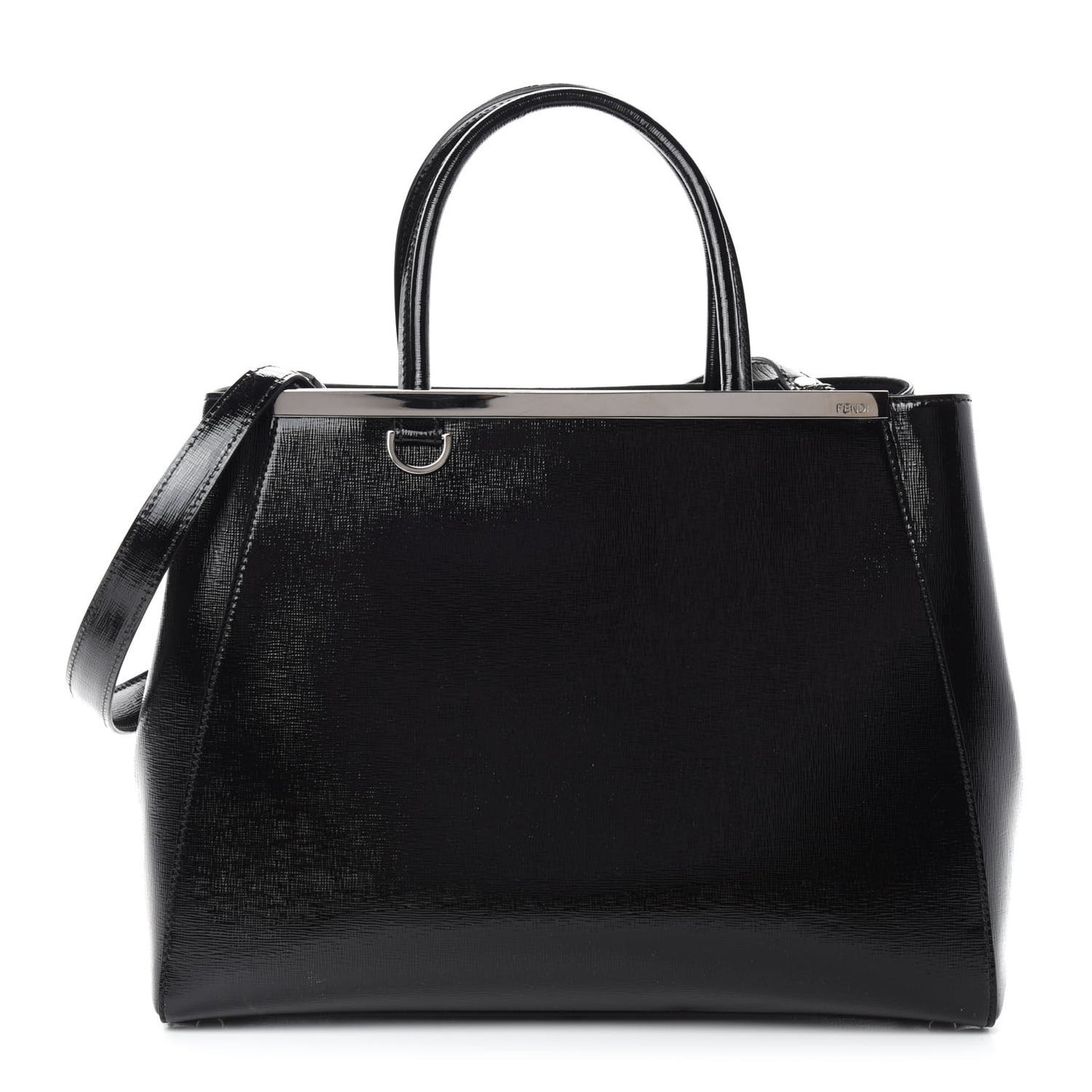 Patent Vitello Elite Regular 2Jours Tote Black