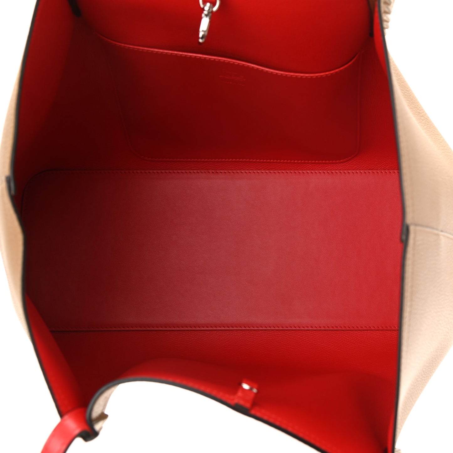 Calfskin Large Cabarock Spikes Tote Nude