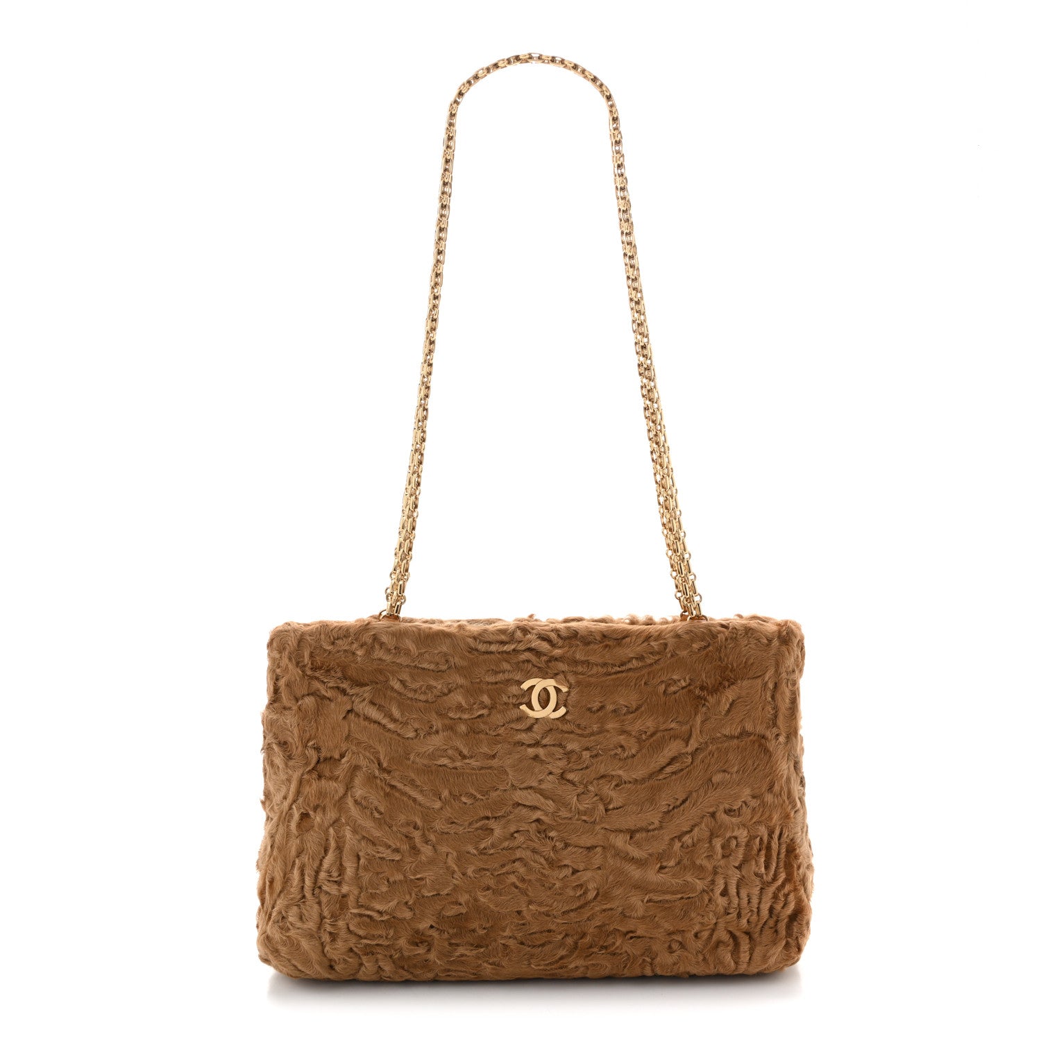 Chanel Persian Lamb Fur Shoulder Bag Beige 1905412 – FASHIONPHILE