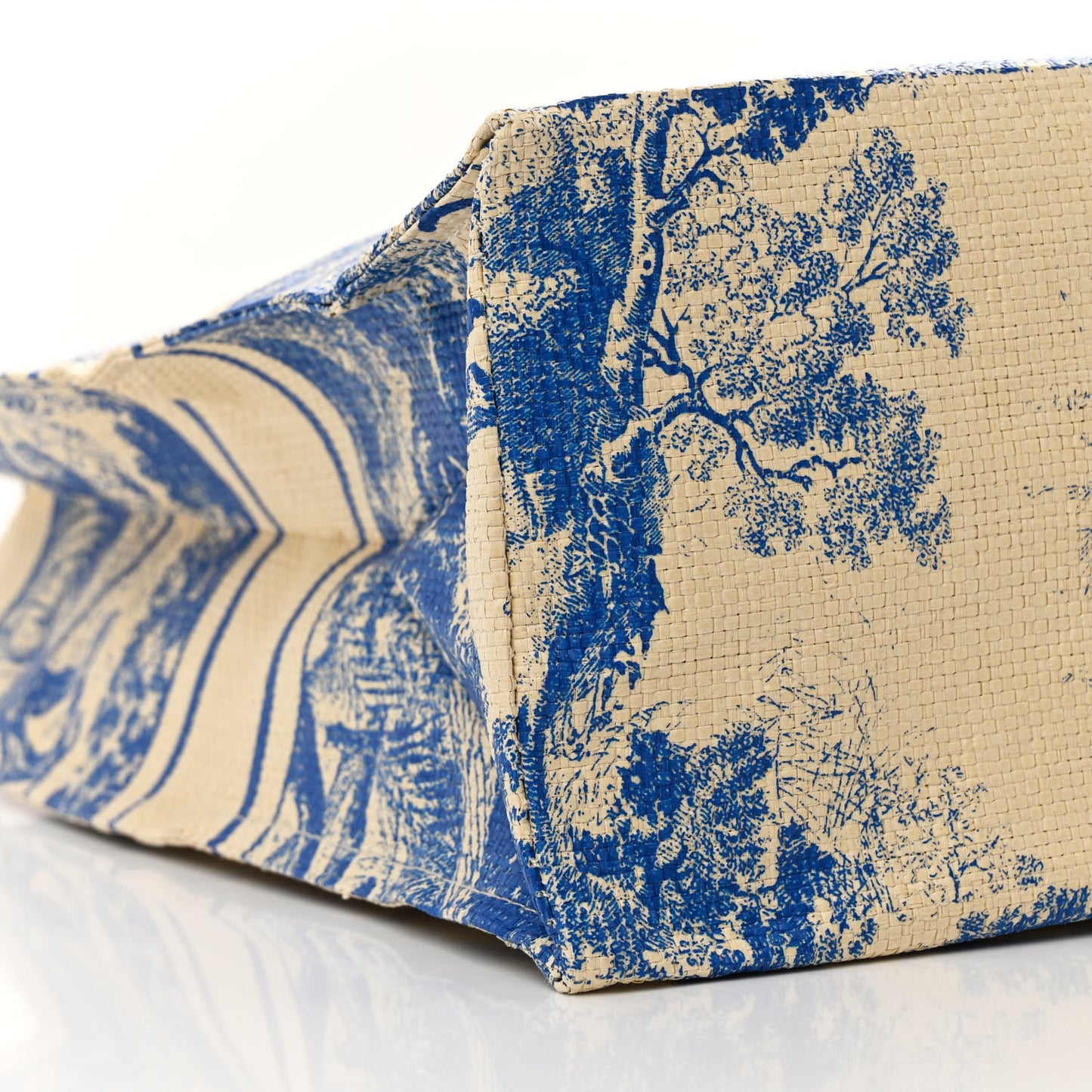 Straw Dioriviera Tote Blue