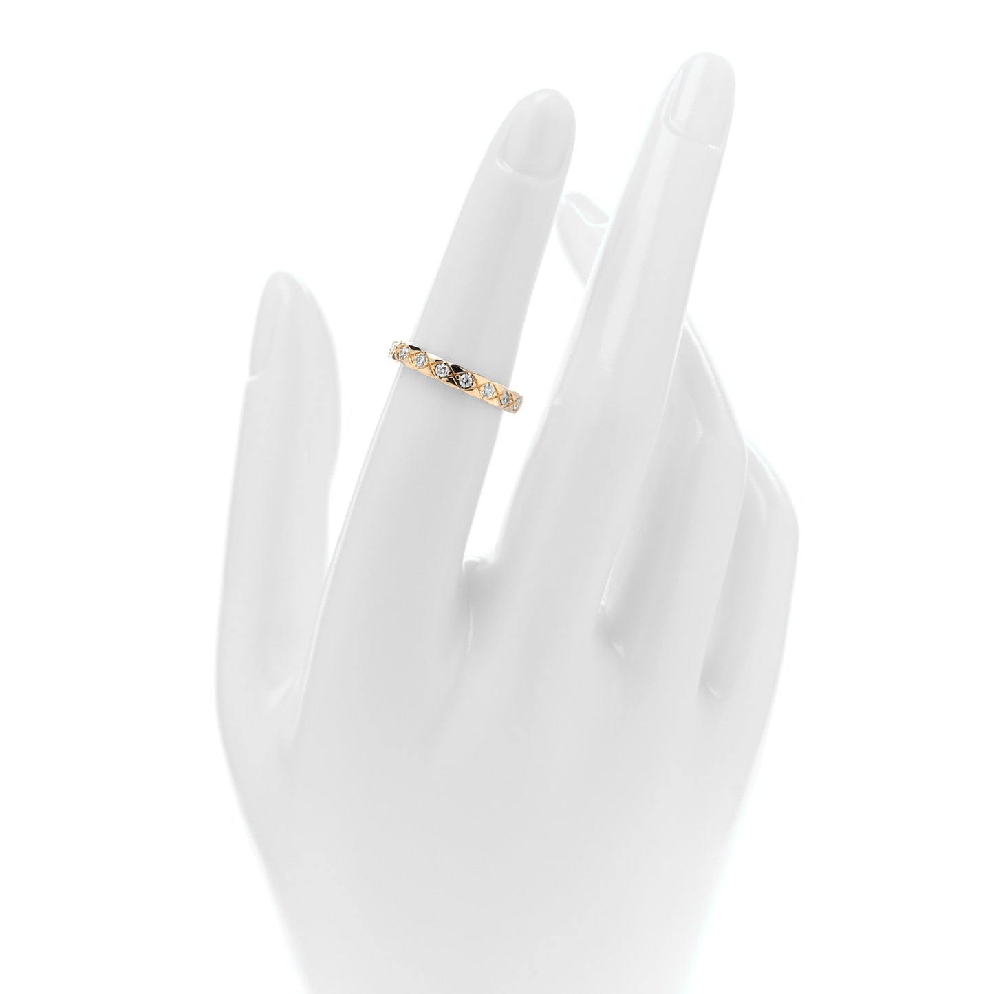 18K Yellow Gold Diamond Mini Coco Crush Ring 50 5.25