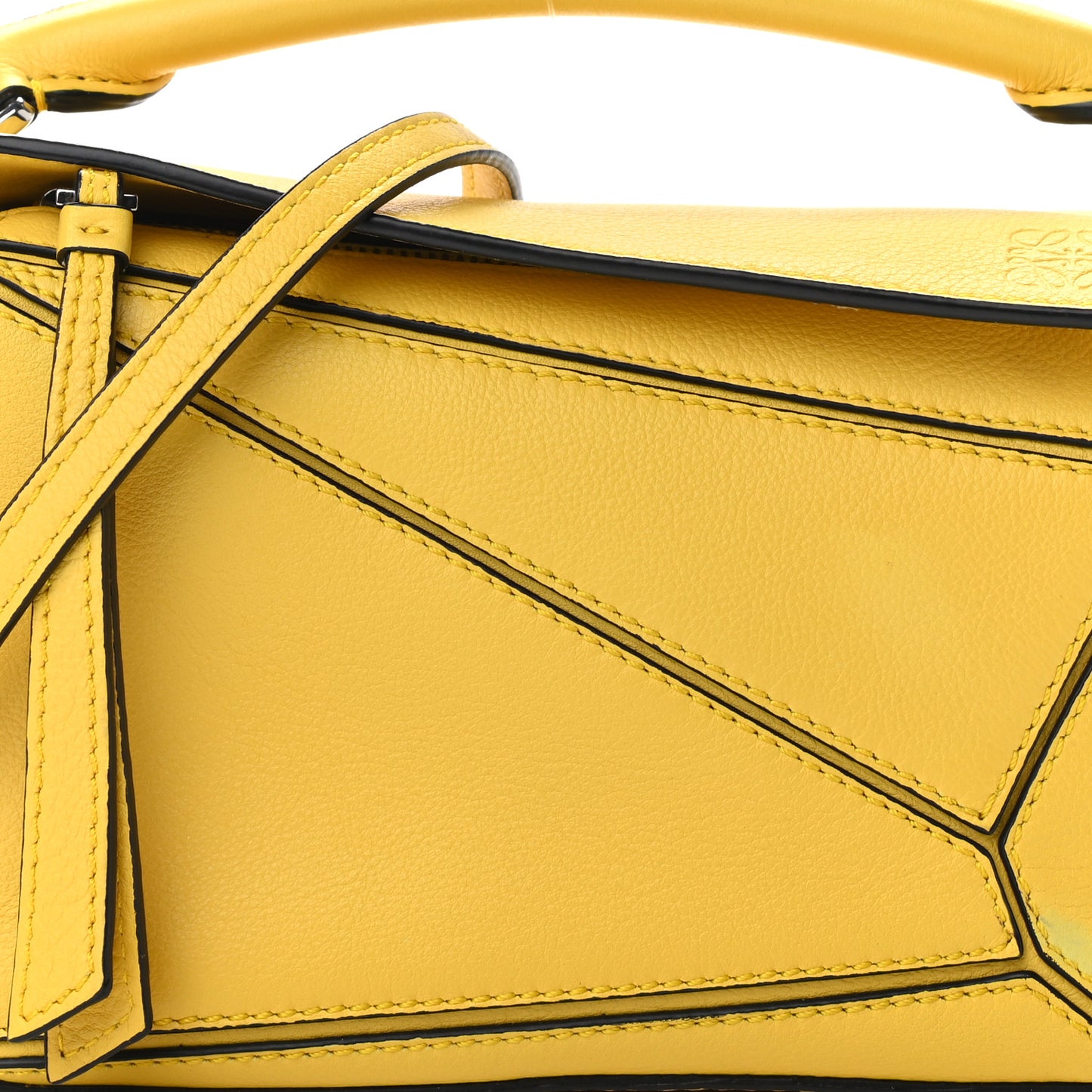 Calfskin Mini Puzzle Bag Yellow