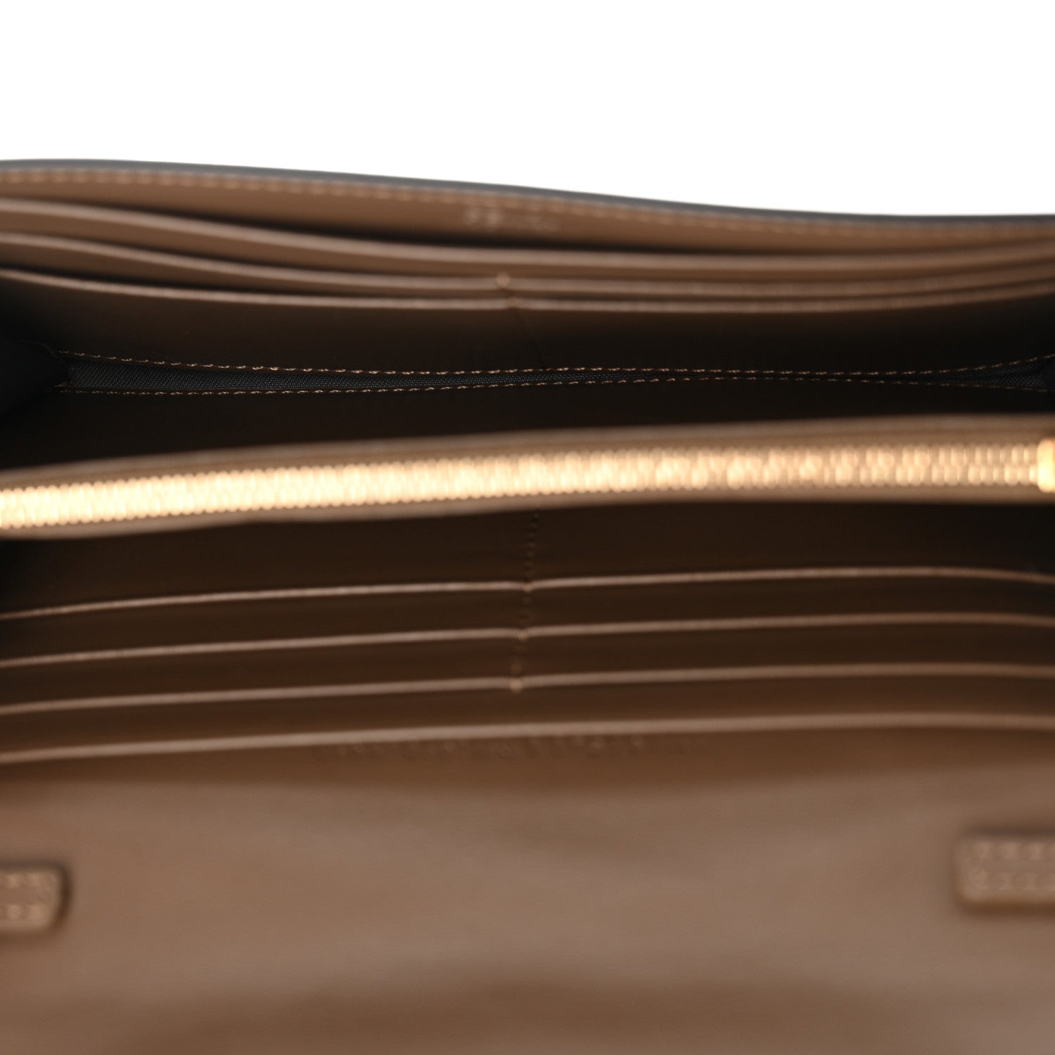Fendi Vitello Soft F is Fendi Bi-Color FF 1974 Embossed Continental Envelope Wallet On Chain Maya Black 4 of 11