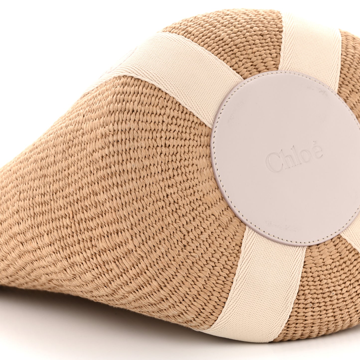 Raffia Large Woody Tote Wild Grey