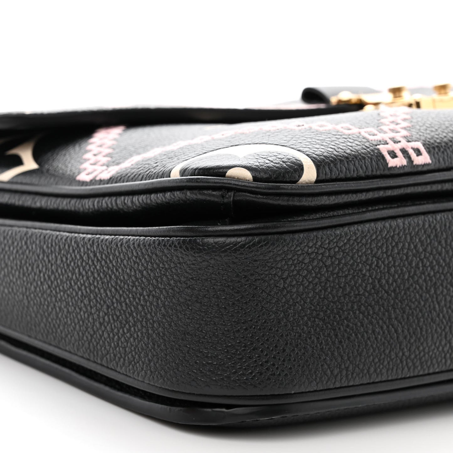 Empreinte Monogram Giant Broderies Pochette Metis Black