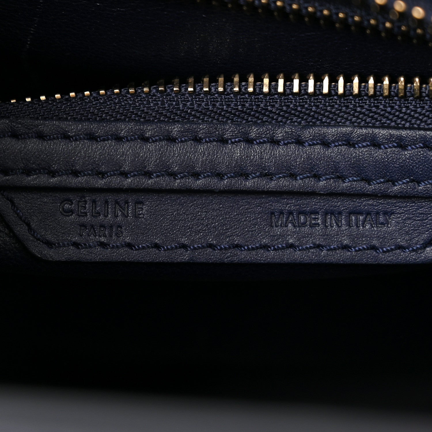 Celine Smooth Calfskin Micro Luggage Navy Blue 6 of 11