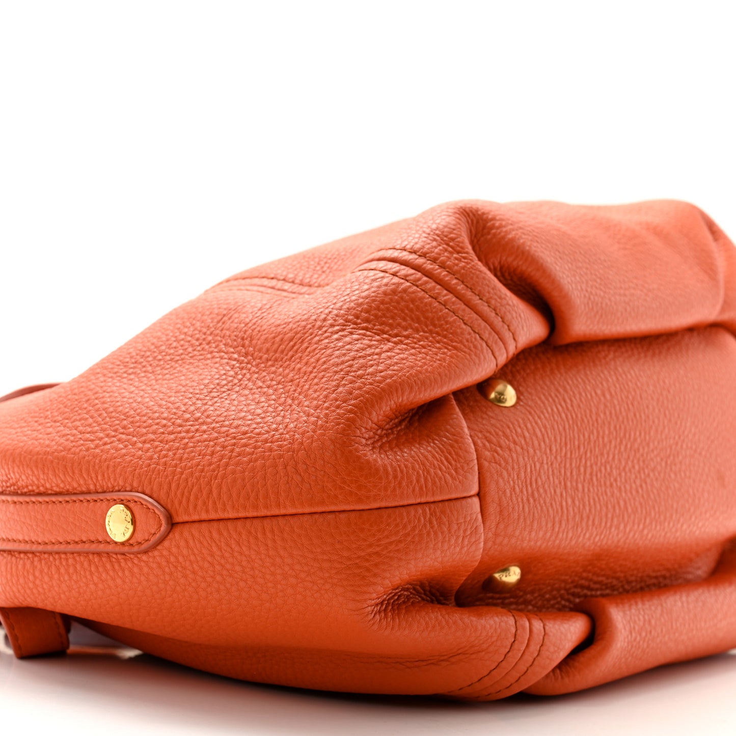Vitello Daino Shopping Tote Papaya