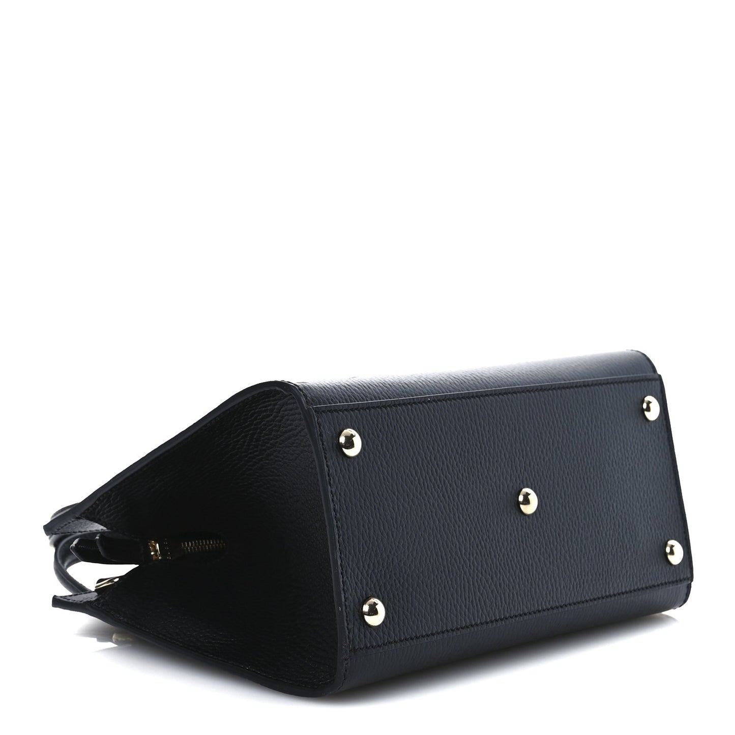Dollar Calfskin Medium Soho Top Handle Satchel Black