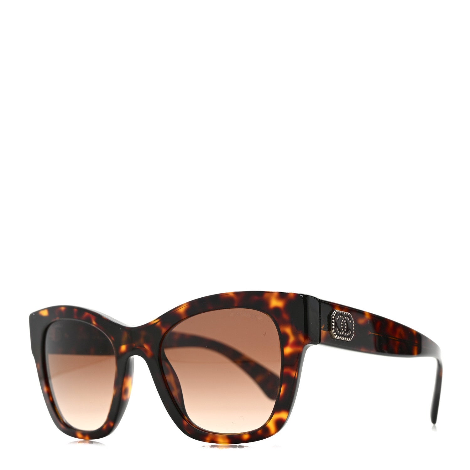 Chanel Acetate Square CC Sunglasses 5478 Tortoise 1 of 7