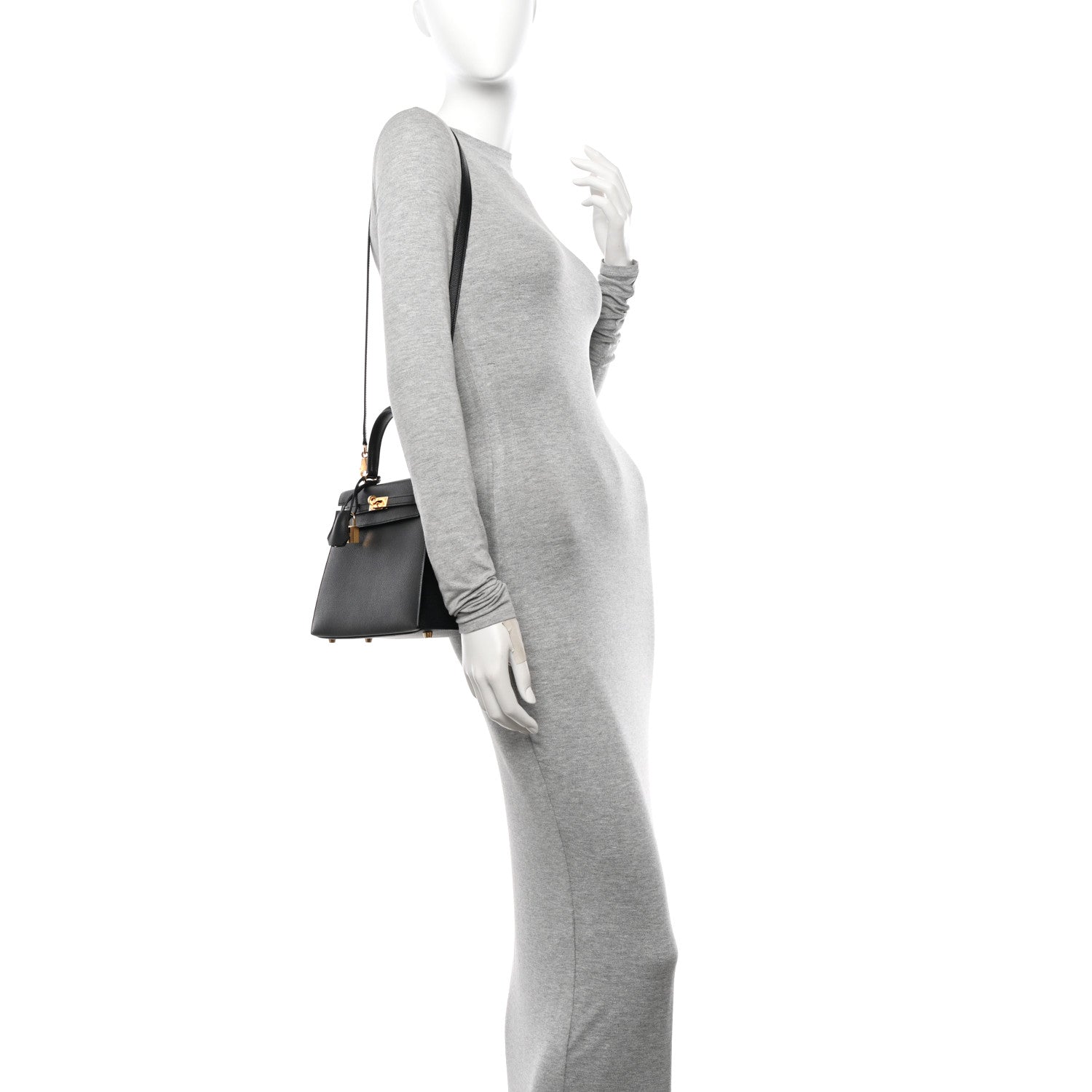 Hermes Epsom Kelly Sellier 25 Black 2 of 10