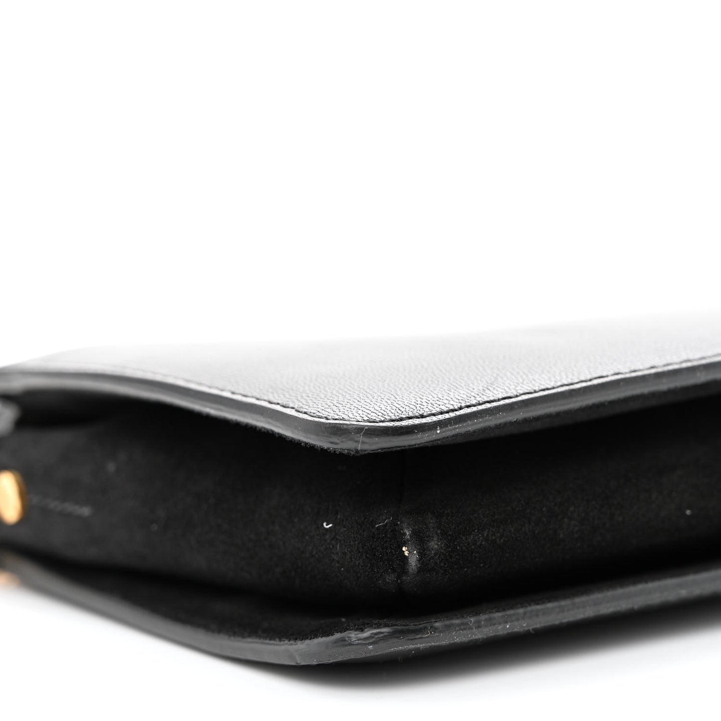 Textured Calfskin Cross 3 Crossbody Bag Black